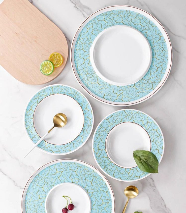 Melamine dinner plate set 9.0-14.5 inch color dish