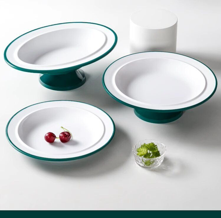 Outdoor tableware melamine 7.5-14.0 inch color plates set