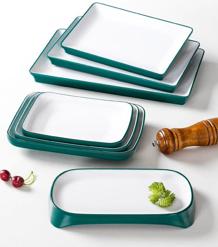 Outdoor tableware melamine 7.5-14.0 inch color plates set