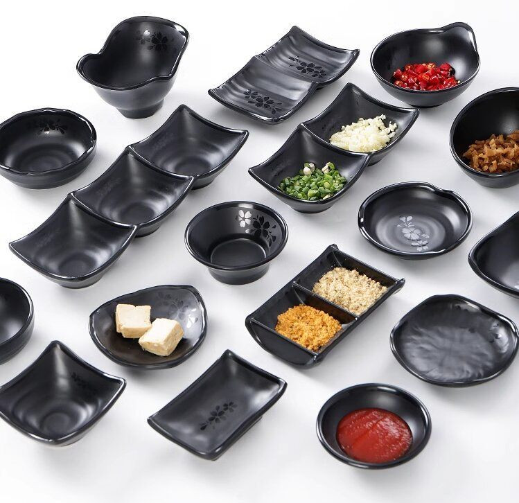Japanese melamine dinnerware 2.5-9.5 inch small dishes set