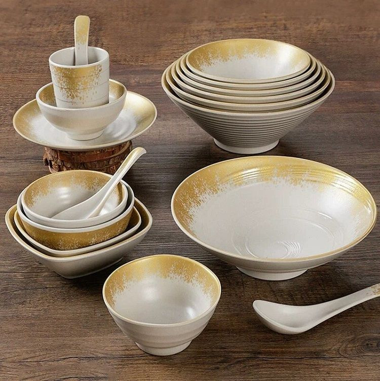 Colorful melamine dinnerware 4.5-10.5 inch color bowls set