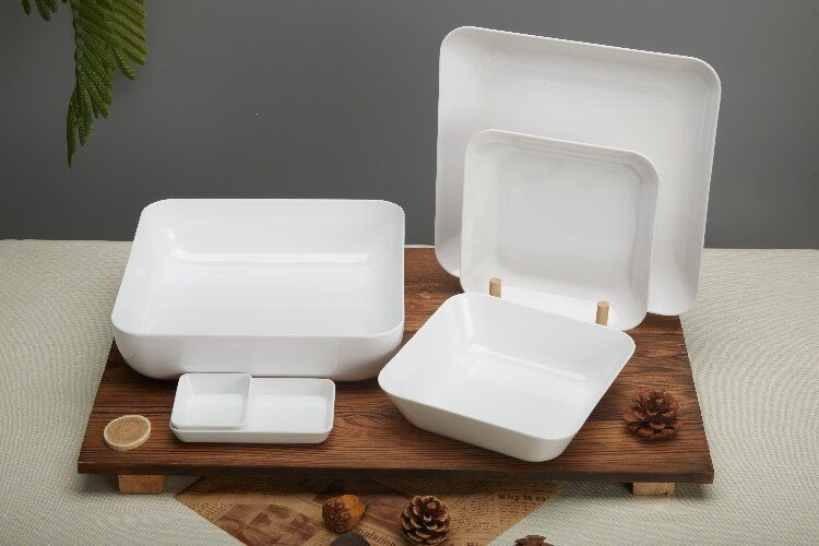 Melmac flatware dinnerware set