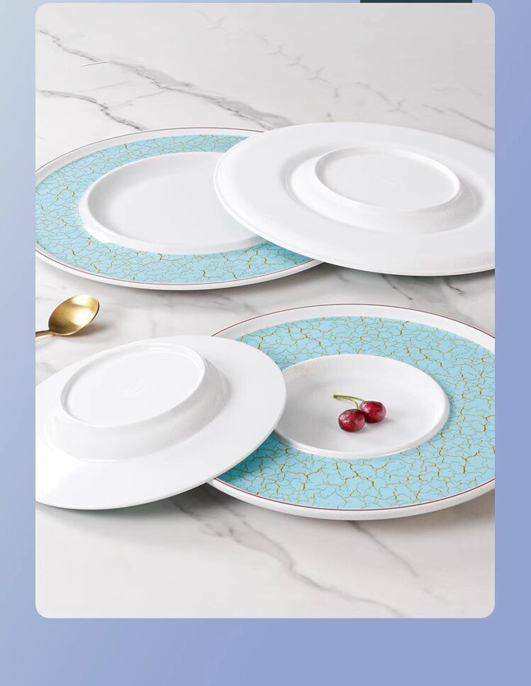Melamine dinner plate set 9.0-14.5 inch color dish