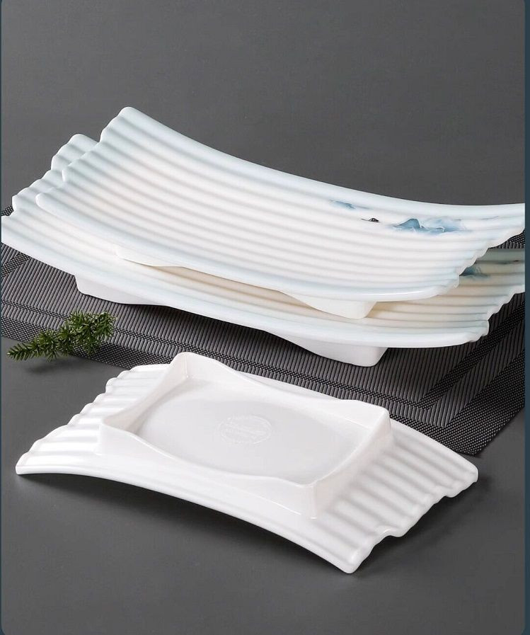 High end melamine dinnerware 9.9-16.9 inch decal dish set