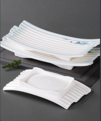 High end melamine dinnerware 9.9-16.9 inch decal dish set